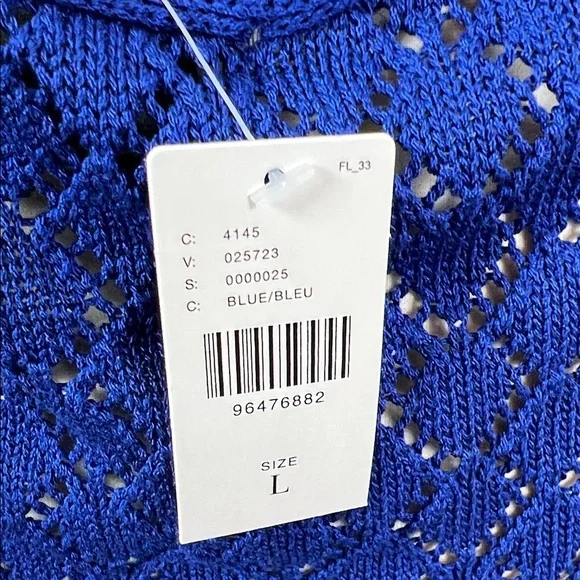 NWT Anthropologie Sunday in Brooklyn Halter Crochet Swim Cover Up Midi Dress L - Picture 8 of 13